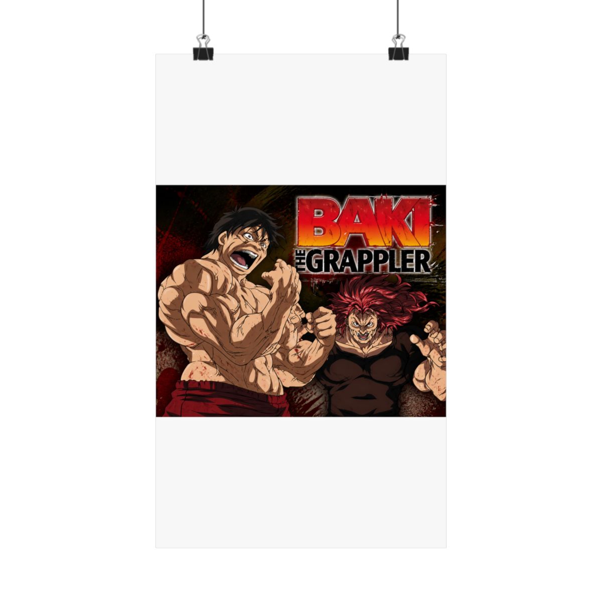 Baki the Grappler Anime Fabric Wall Scroll Poster (32 x 24) Inches [A]Baki-4 (L) - Official Posters & Wall Art merchandise