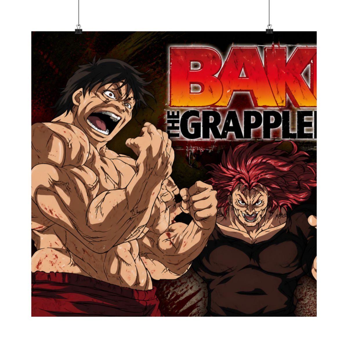 Baki the Grappler Anime Fabric Wall Scroll Poster (32 x 24) Inches [A]Baki-4 (L) - alternate angle 5, merchandise