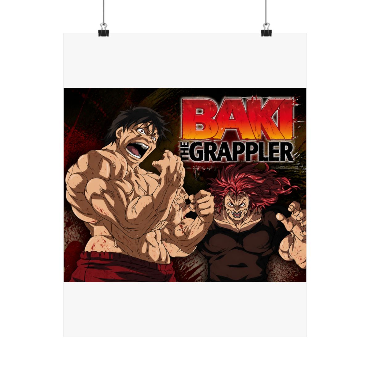 Baki the Grappler Anime Fabric Wall Scroll Poster (32 x 24) Inches [A]Baki-4 (L) - alternate angle 4, merchandise