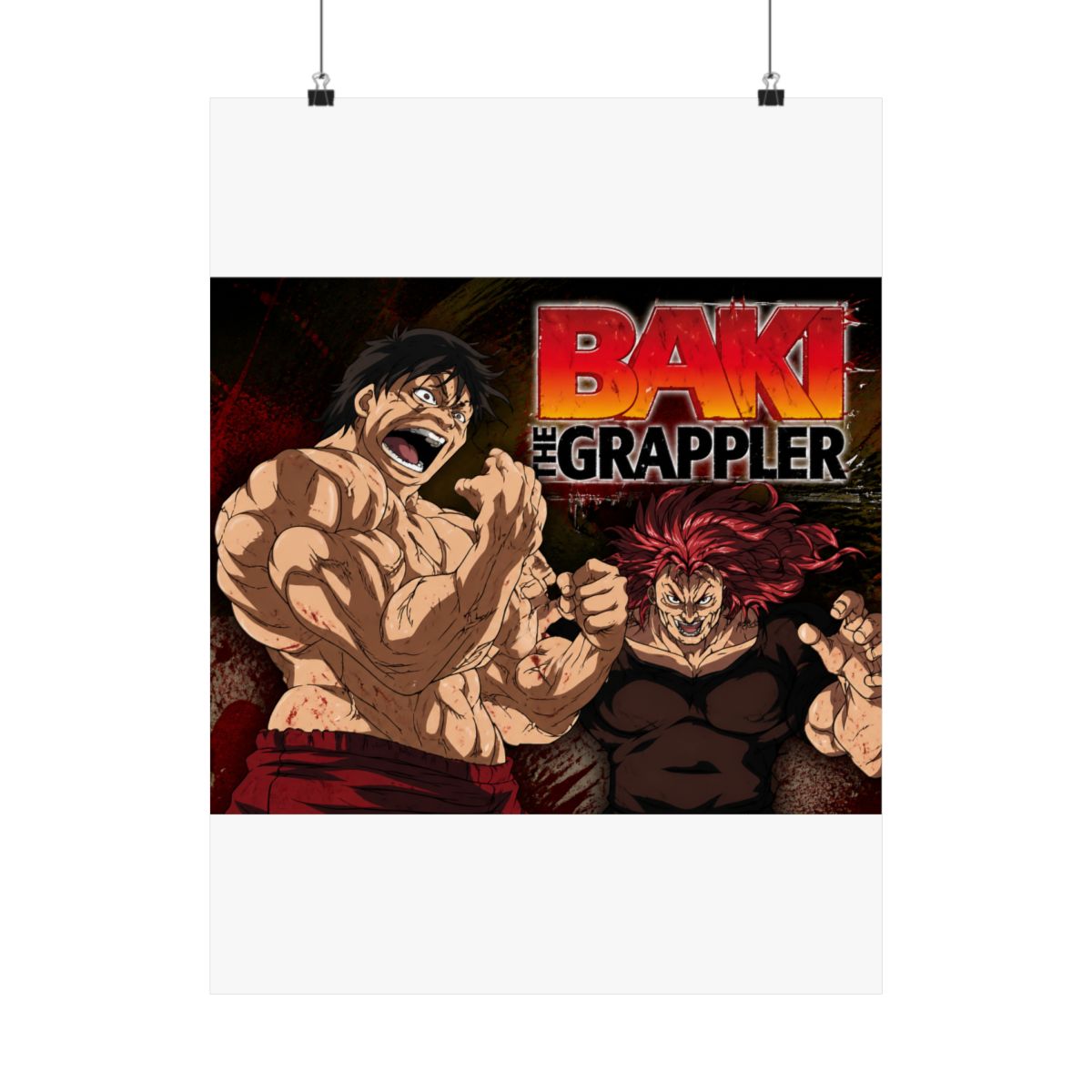 Baki the Grappler Anime Fabric Wall Scroll Poster (32 x 24) Inches [A]Baki-4 (L) - alternate angle 3, merchandise