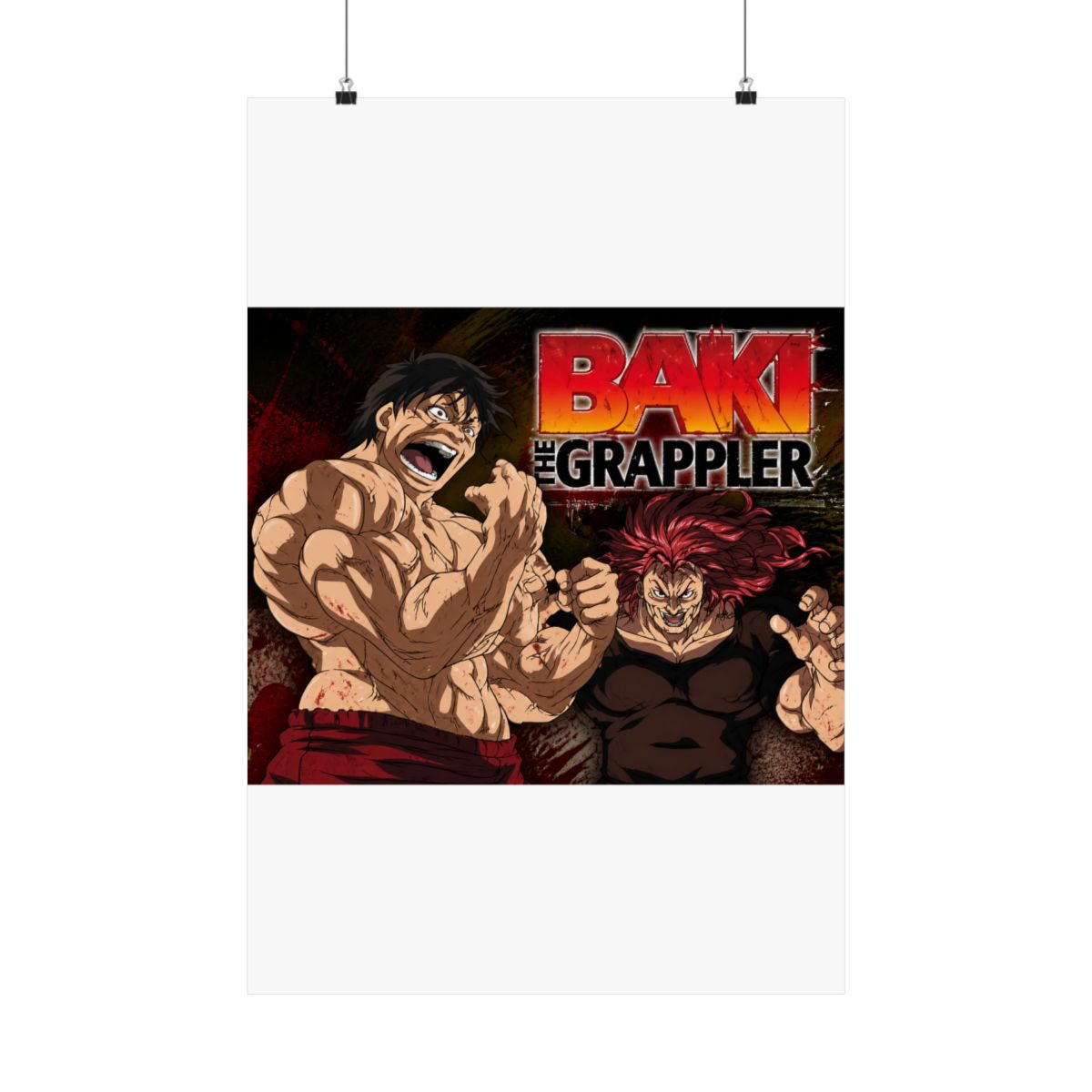 Baki the Grappler Anime Fabric Wall Scroll Poster (32 x 24) Inches [A]Baki-4 (L) - Official posters merchandise