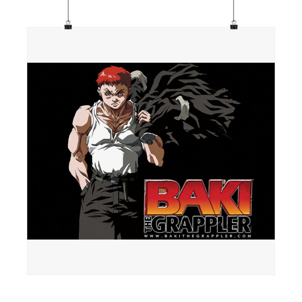 Baki the Grappler Anime Fabric Wall Scroll Poster (32 x 24) Inches. [WP]Baki-6 (L) - alternate angle 2, merchandise