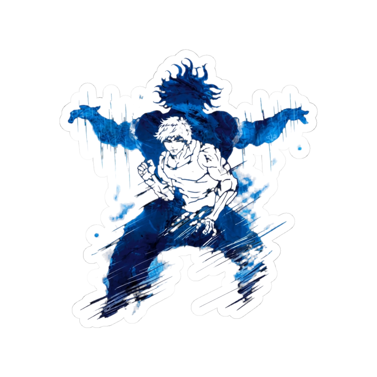 Yujiro Hanma BaKi Blue Aura Power - Official Creator merchandise