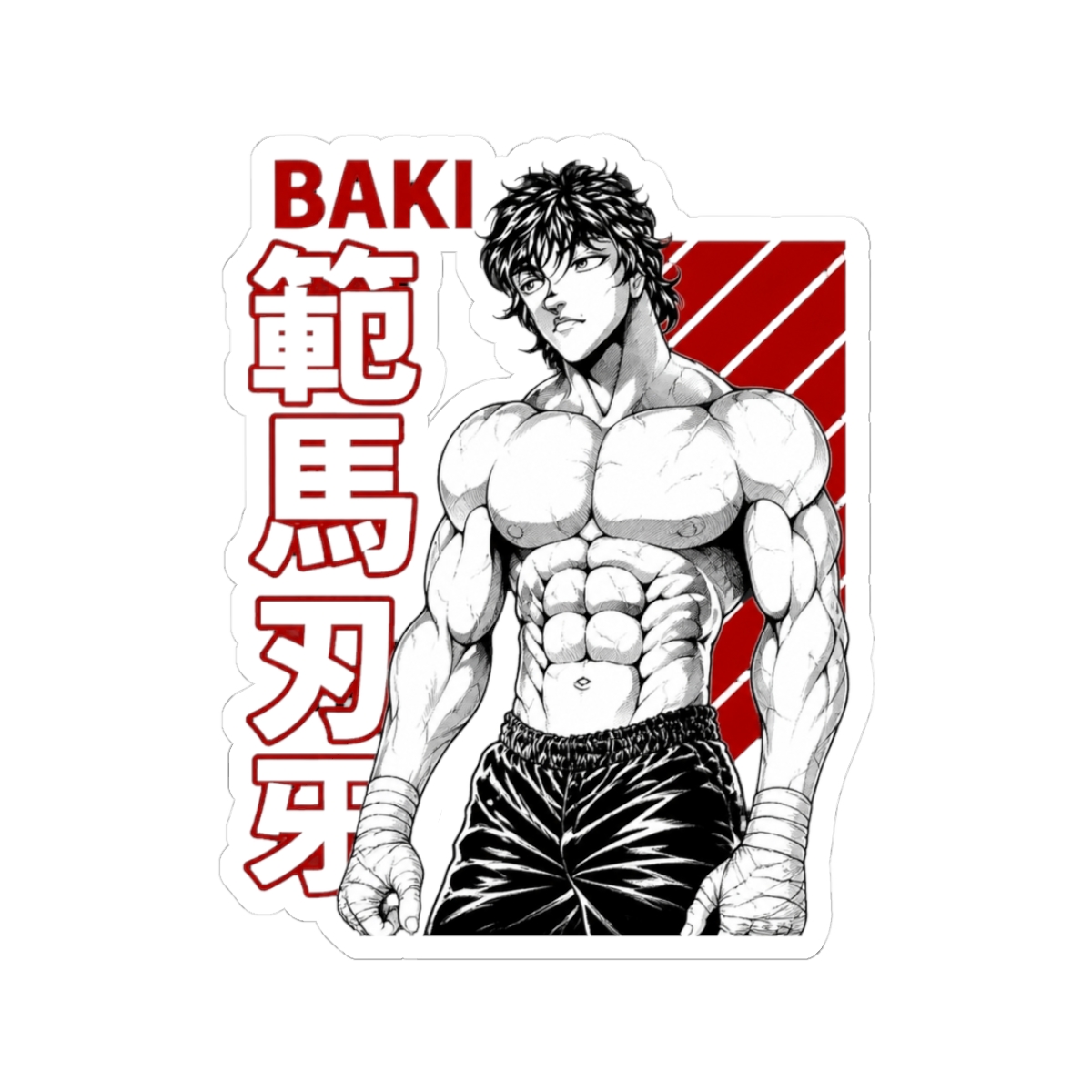Baki Hanma Grappler Japanese Text - Official Creator merchandise
