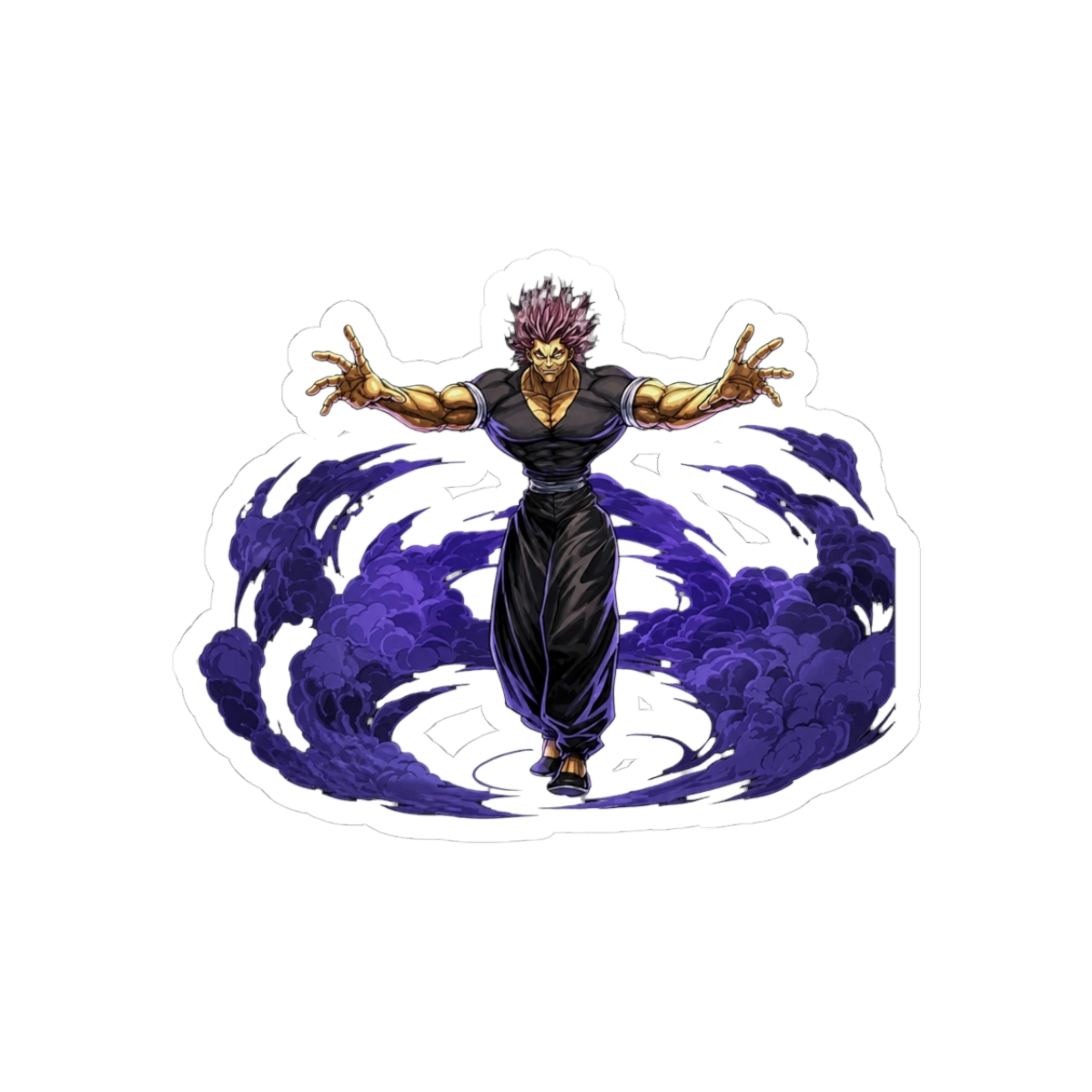 Yujiro Hanma Baki the grappler Sticker or sticker - Official stickers merchandise