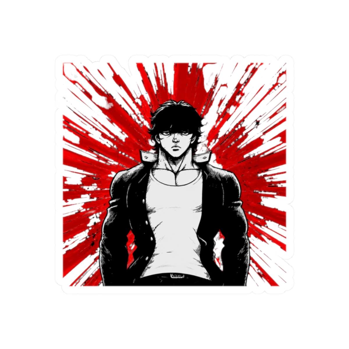 Baki Hanma Anime Sticker | Bold Vinyl Decal for Fans - alternate angle 3, merchandise