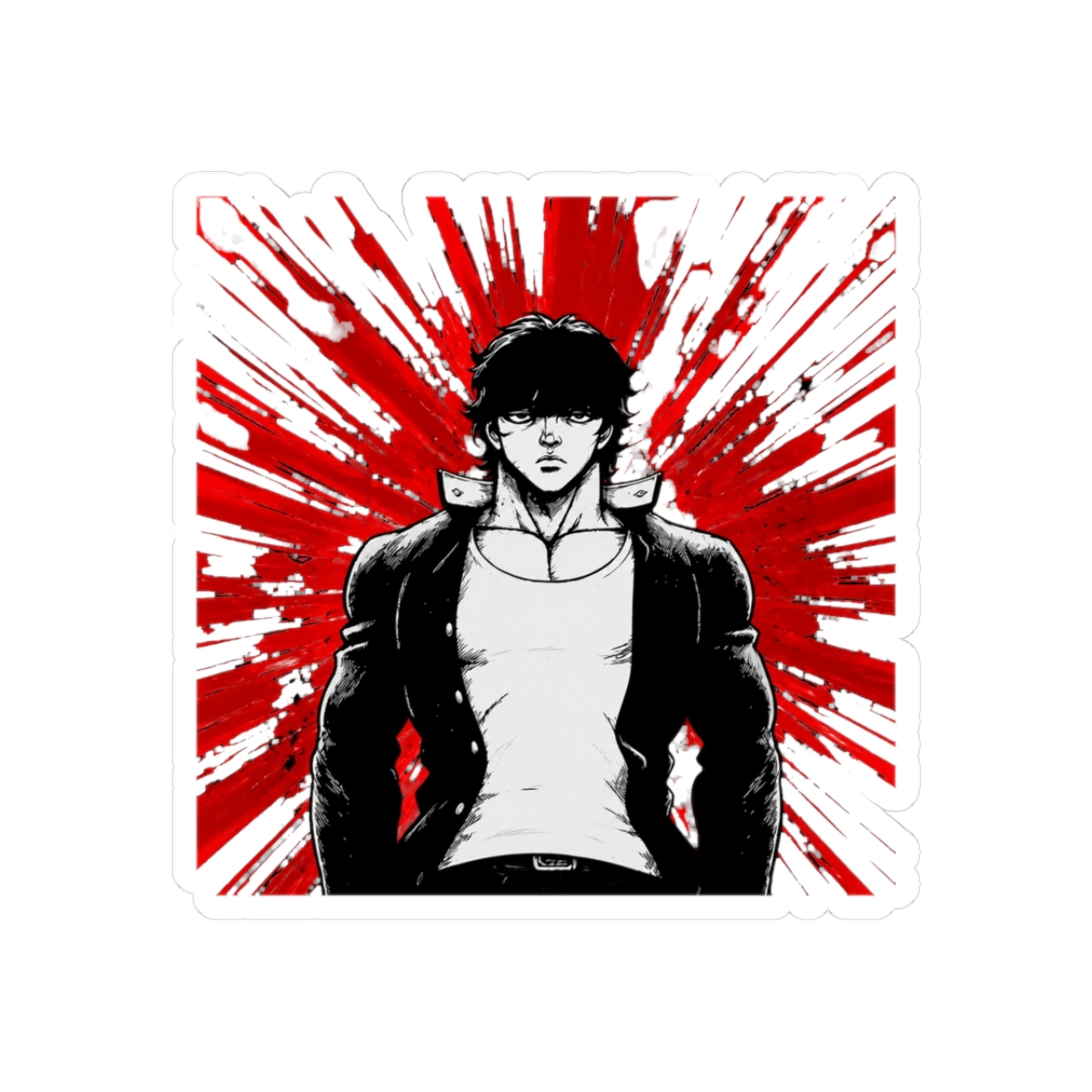 Baki Hanma Anime Sticker | Bold Vinyl Decal for Fans - Official stickers merchandise
