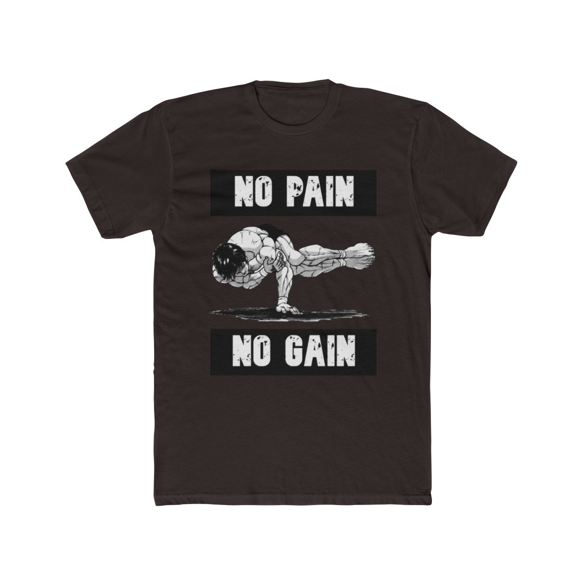 Baki Pose No Pain No Gain T Shirt - alternate angle 2, merchandise