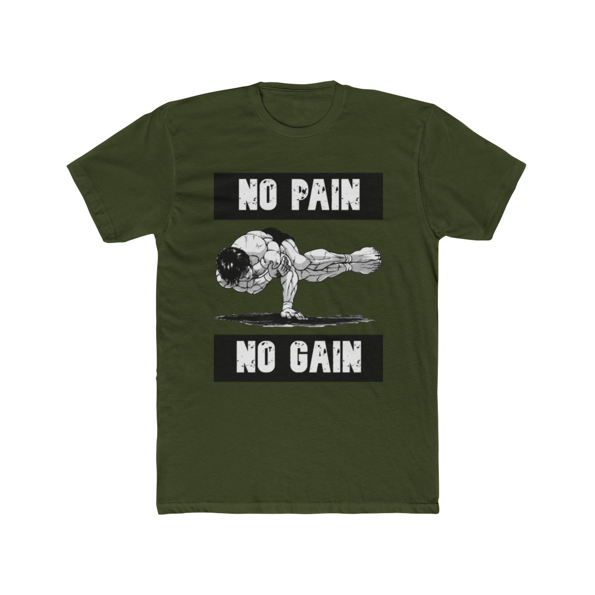Baki Pose No Pain No Gain T Shirt - alternate angle 4, merchandise