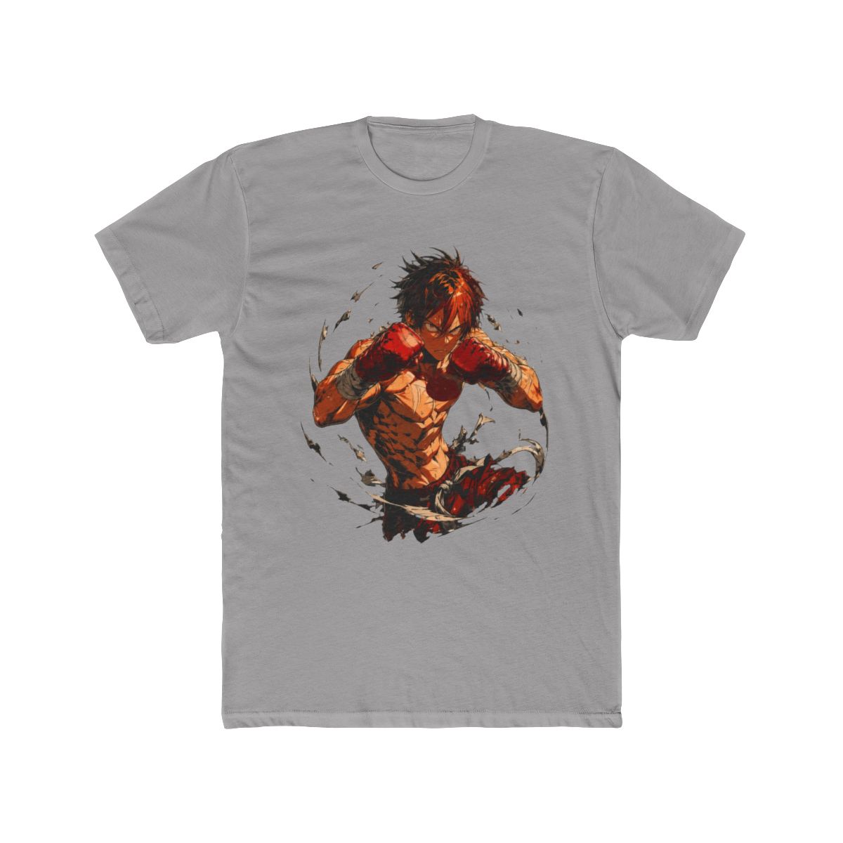 Baki Hanma Intense Martial Arts Fight T Shirt - alternate angle 2, merchandise