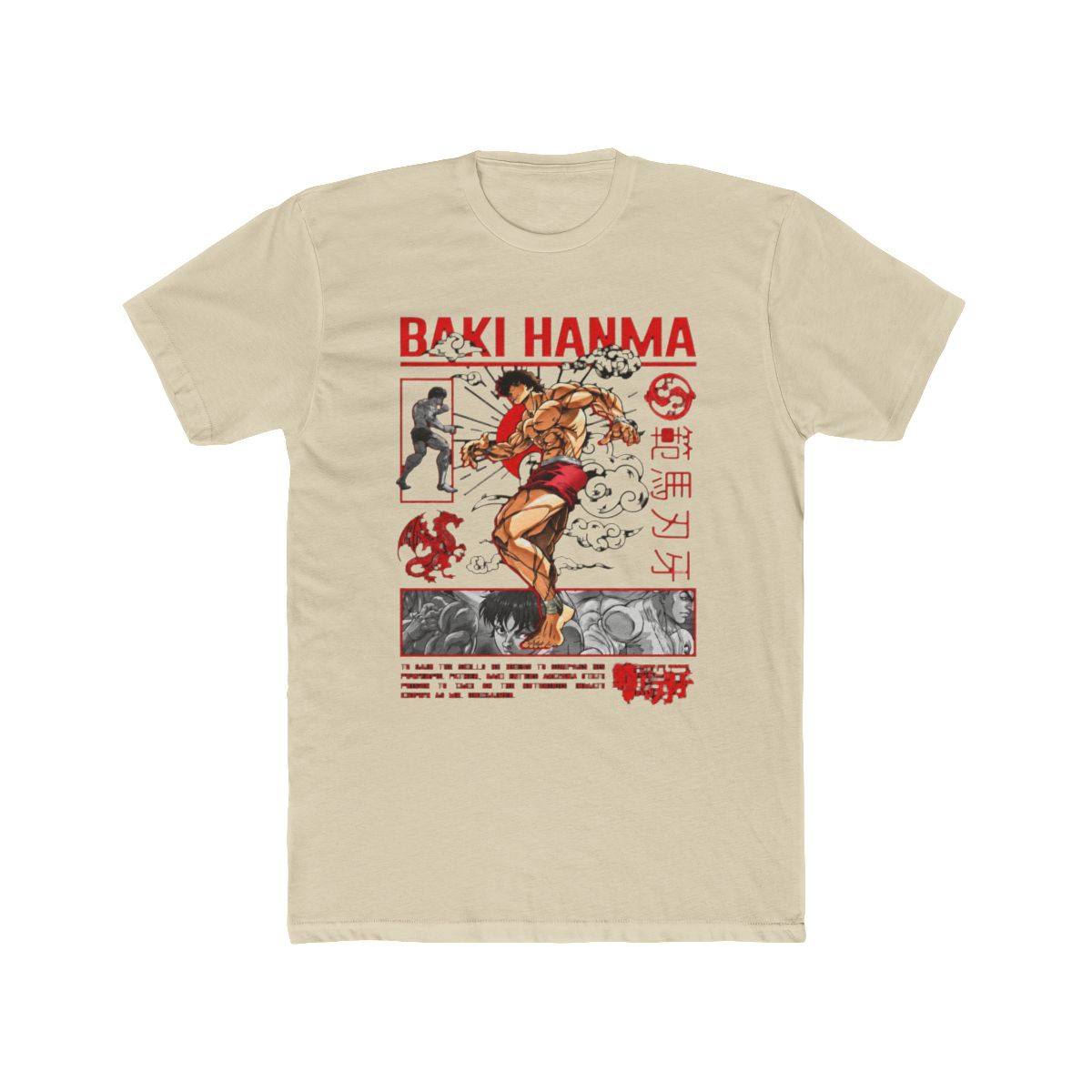 Baki Hanma The Ultimate Fighter Anime T Shirt - alternate angle 4, merchandise