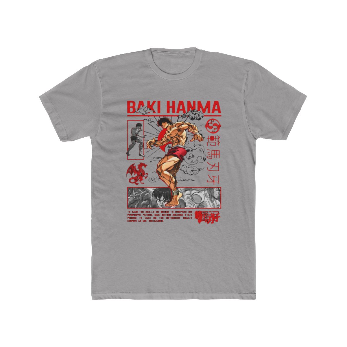 Baki Hanma The Ultimate Fighter Anime T Shirt - alternate angle 2, merchandise