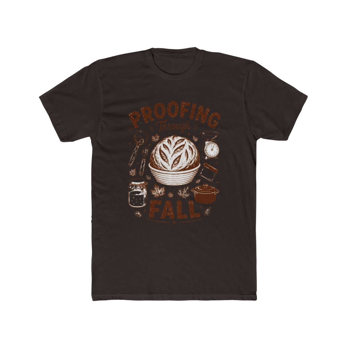 Proofing Through Fall Shirt, Funny Sourdough Bread Baker Gift, Vintage Autumn Baking, Cozy Fall Kitchen, Pumpkin Season Bread Lover Tee T Shirt - alternate angle 2, merchandise