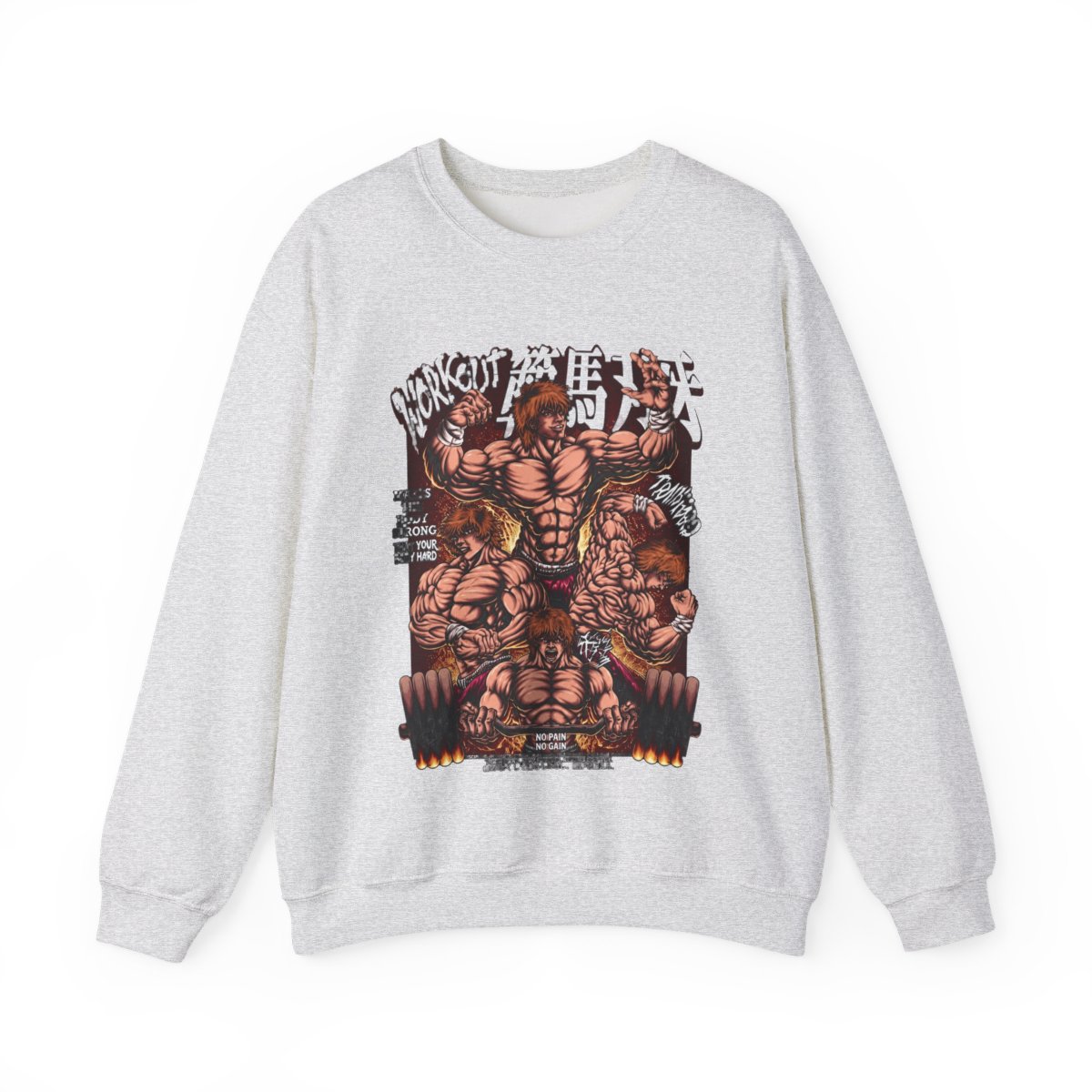 Baki Hanma Hoodies, Anime Hoodies, Vintage Sweater - Artsholic - Fan Art Merch - alternate angle 3, merchandise