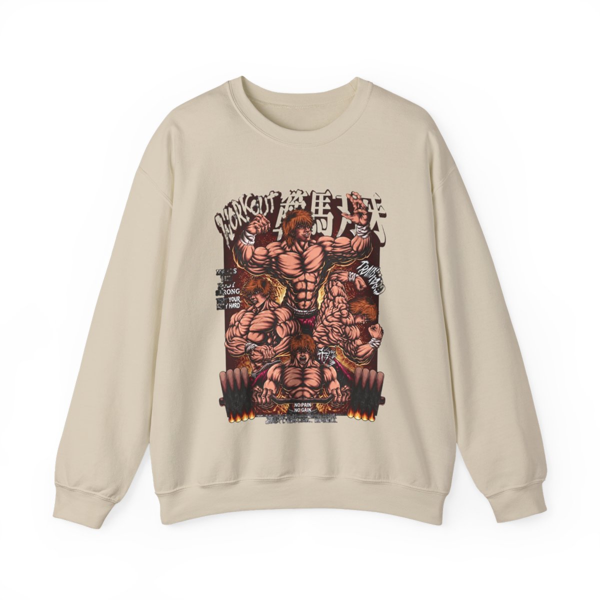 Baki Hanma Hoodies, Anime Hoodies, Vintage Sweater - Artsholic - Fan Art Merch - alternate angle 5, merchandise
