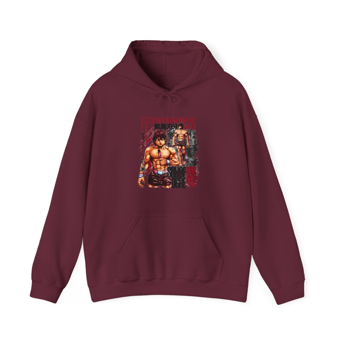 Baki Hanma Baki Streetwear Hoodie | Anime Ape - alternate angle 3, merchandise