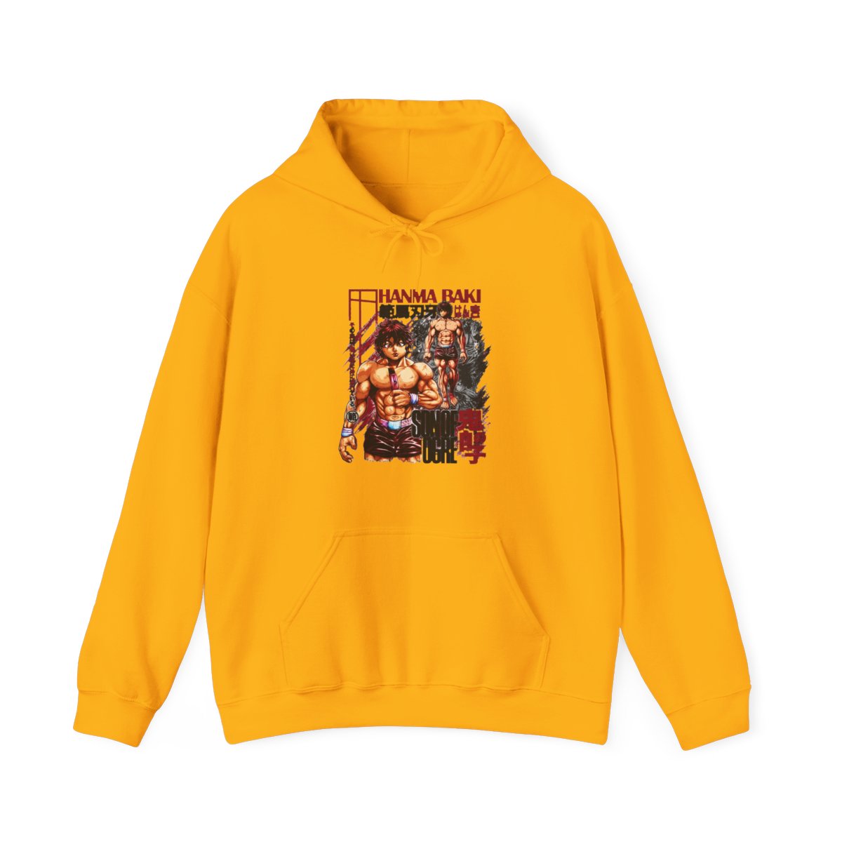 Baki Hanma Baki Streetwear Hoodie | Anime Ape - alternate angle 2, merchandise