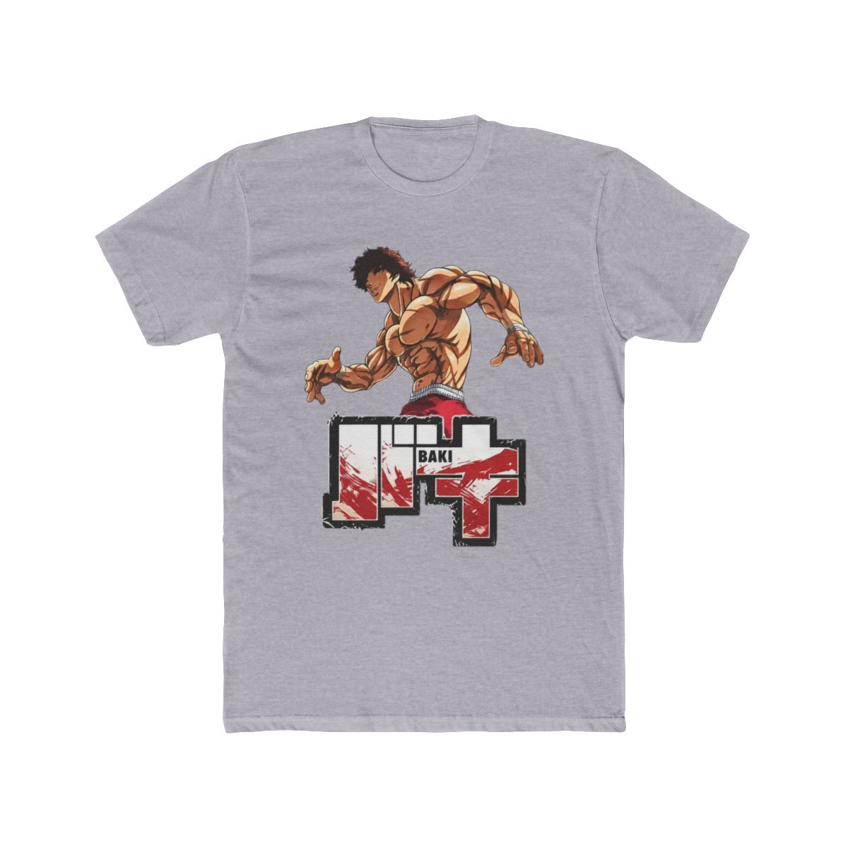 Anime Baki Hanma Washed Vintage T Shirt Merch Casual Short Sleeved T Shirt TShirt