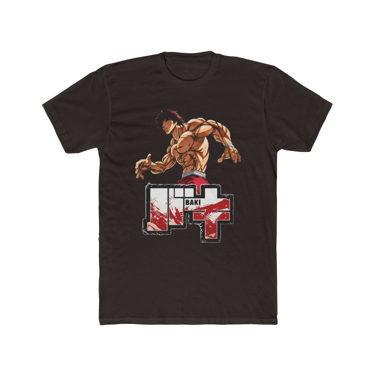Anime Baki Hanma Washed Vintage T Shirt Merch Casual Short Sleeved T Shirt TShirt - alternate angle 2, merchandise