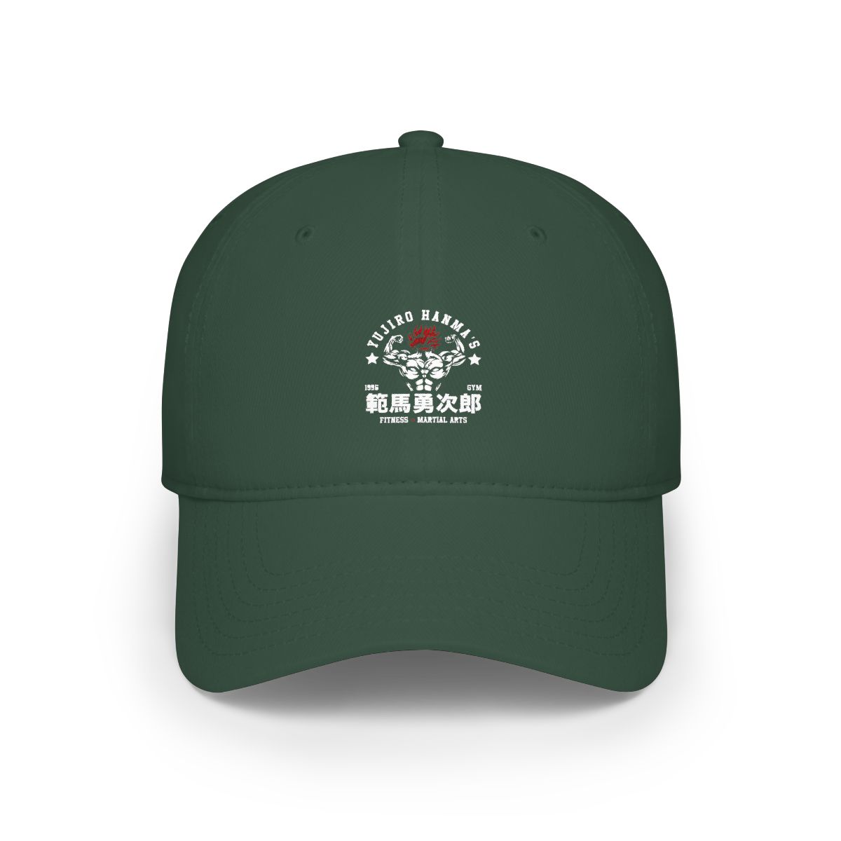 yujiro hanma's gym - back version Hat | Baki - alternate angle 4, merchandise