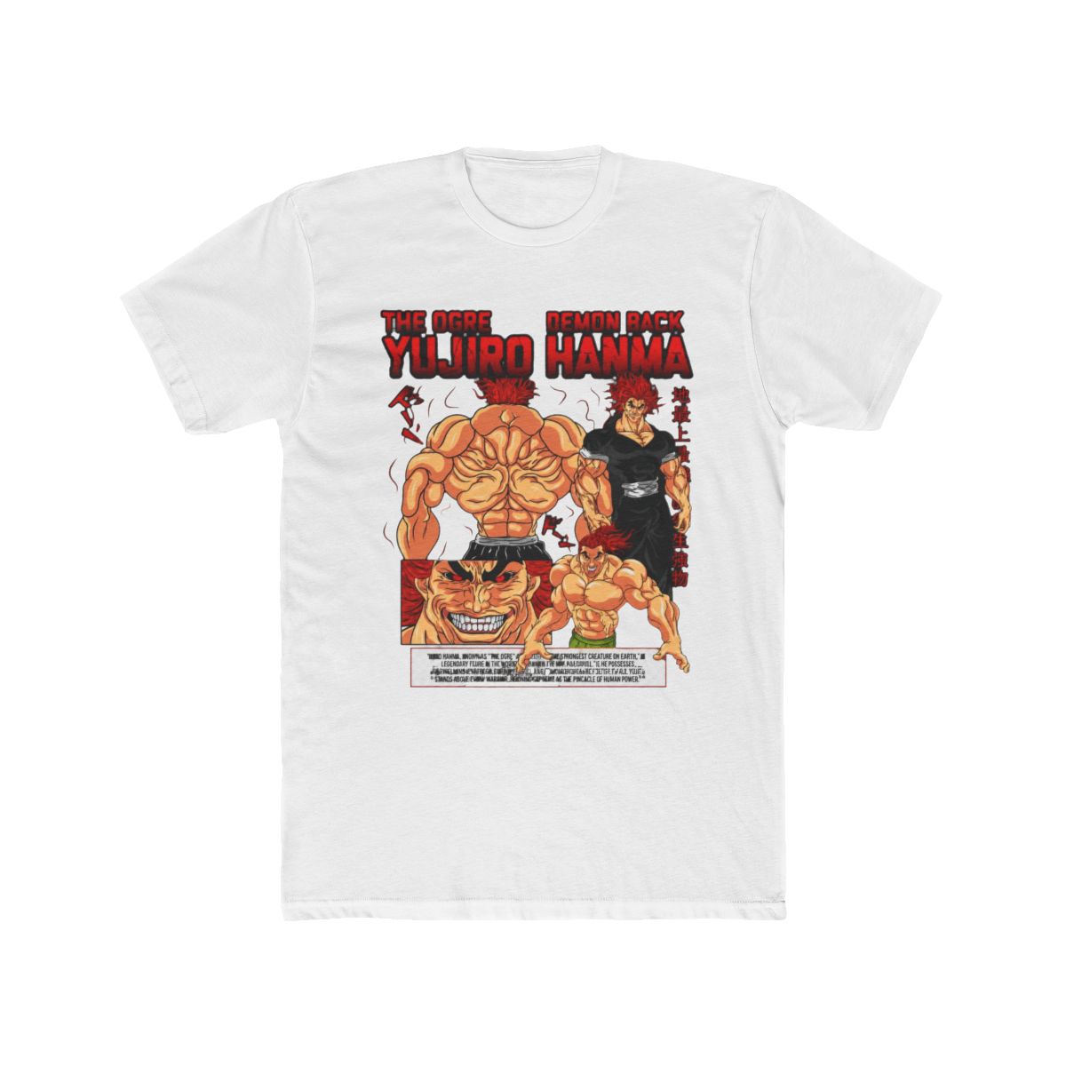 Yujiro Hanma Demon Back Graphic Art T Shirt | Baki - Official t-shirts merchandise