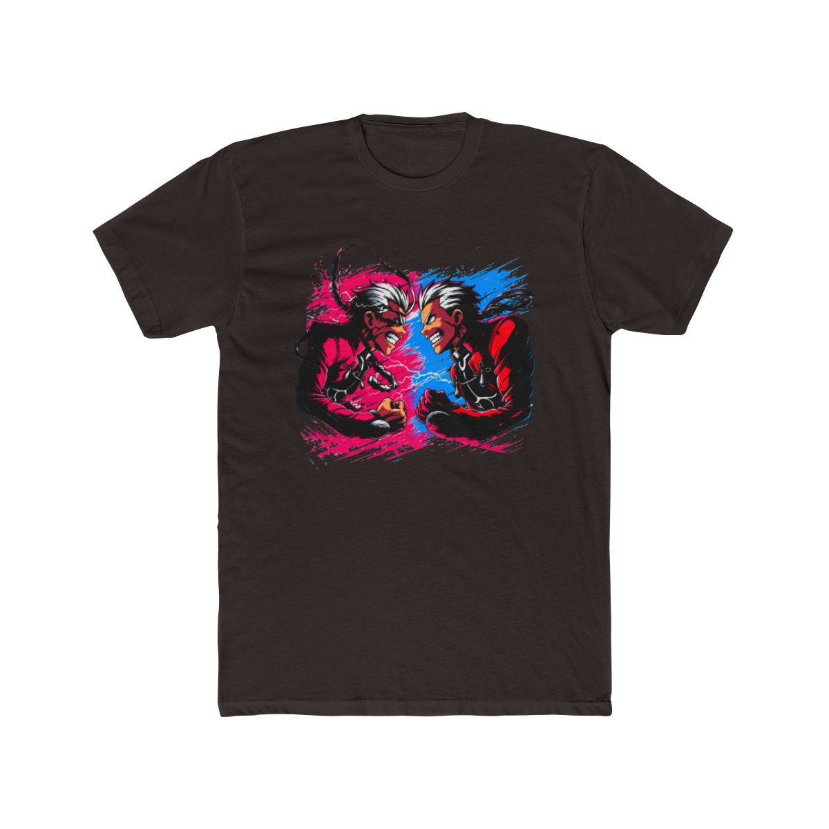 Baki Hanma Fierce Face-Off Fan Art T Shirt - alternate angle 3, merchandise