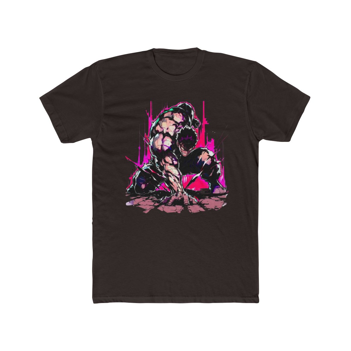 Yujiro Hanma Fierce Power Pose Baki T Shirt - alternate angle 3, merchandise