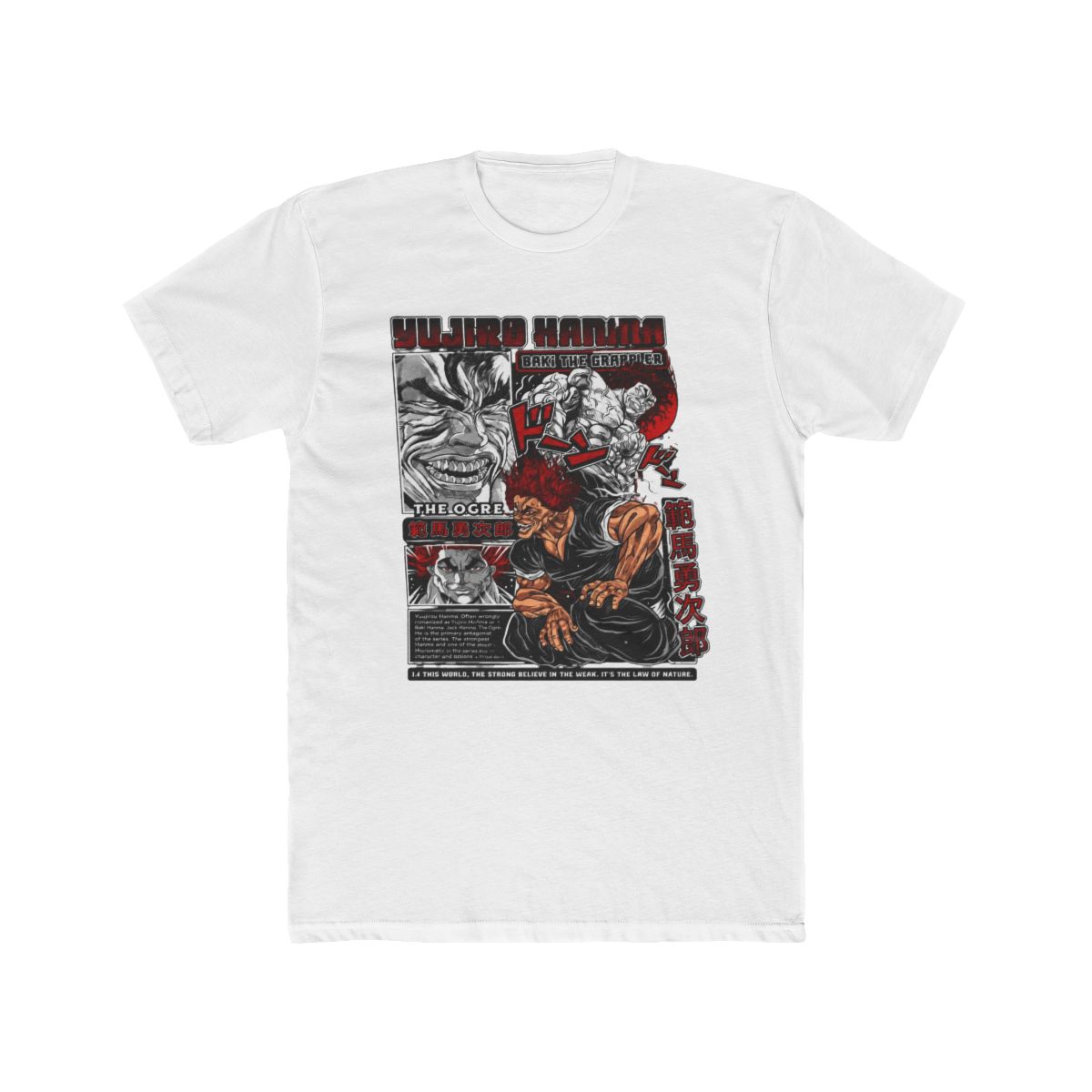 Baki Hanma Shirt The Grappler Tshirt Yujiro Martial Art Tee Anime Sport T Shirt - Official t-shirts merchandise