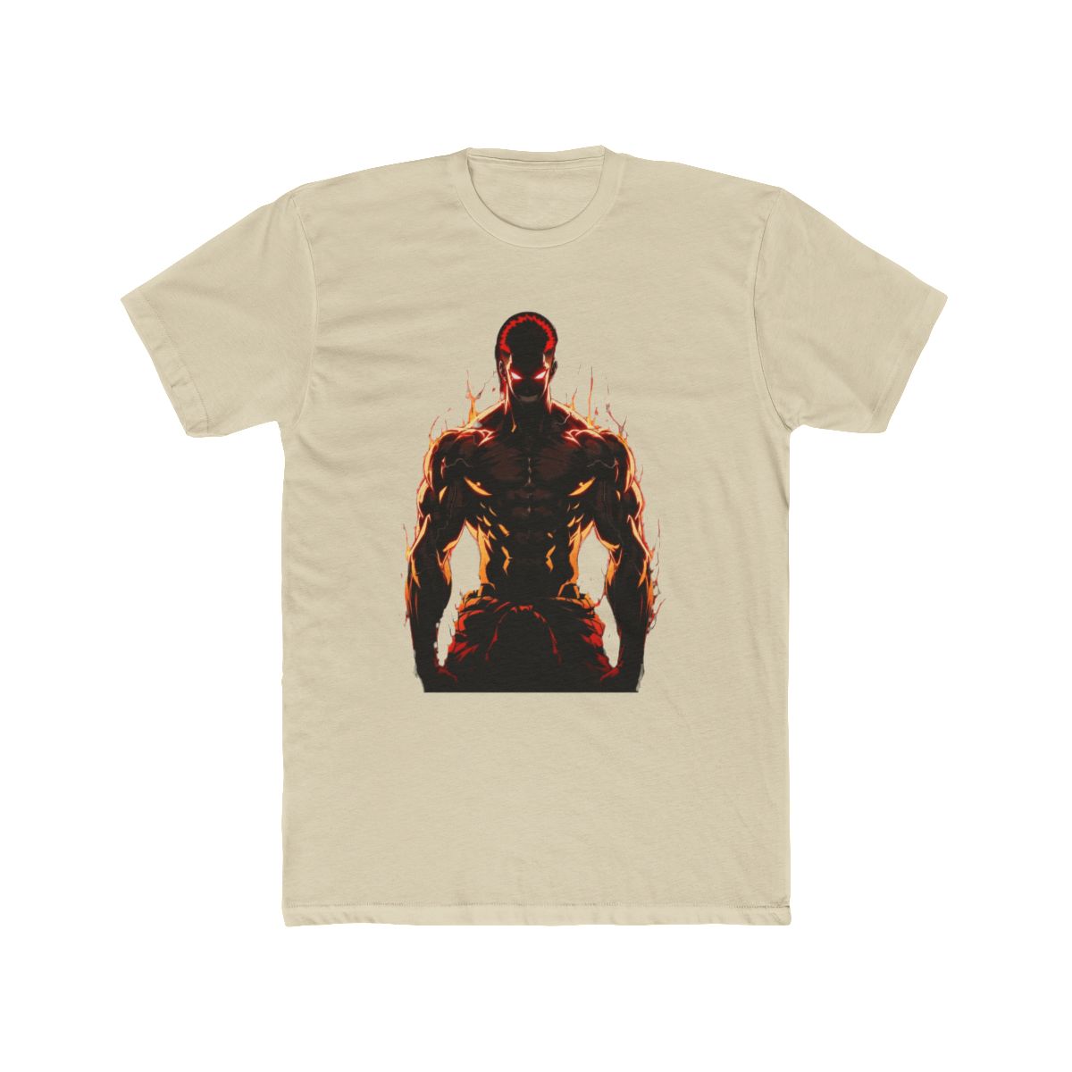Yujiro Hanma Intense Fiery Aura T Shirt | Baki - alternate angle 4, merchandise