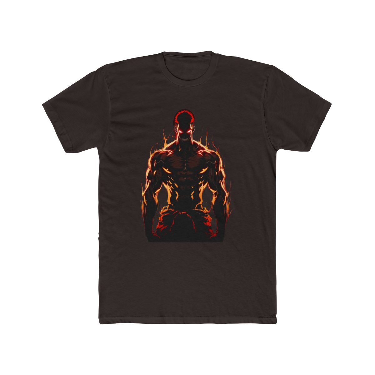 Yujiro Hanma Intense Fiery Aura T Shirt | Baki - alternate angle 3, merchandise