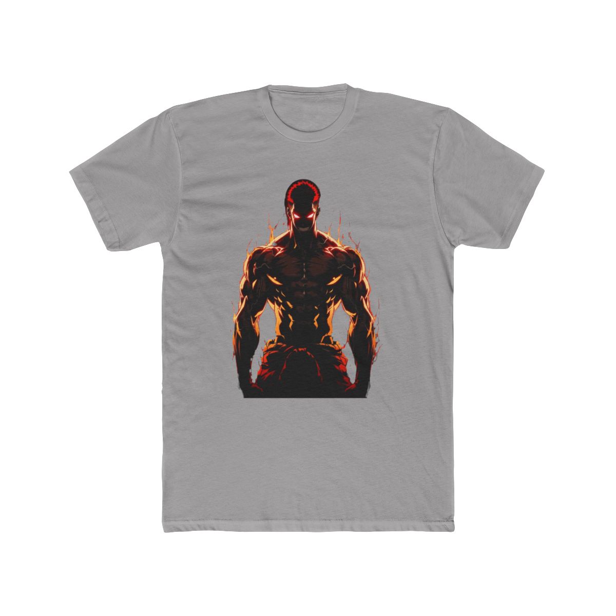 Yujiro Hanma Intense Fiery Aura T Shirt | Baki - alternate angle 2, merchandise