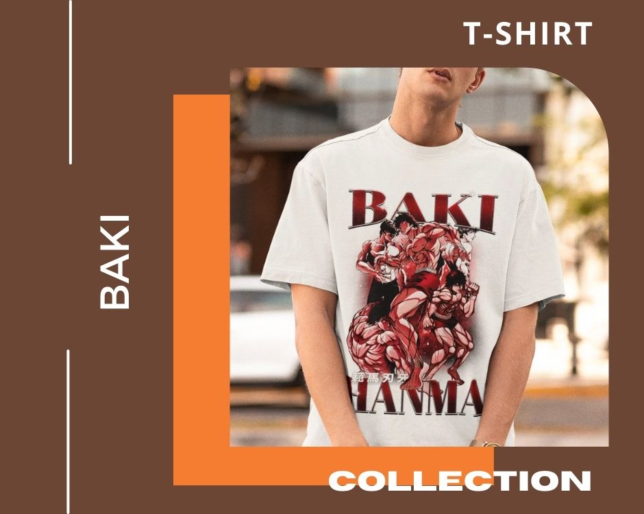 No edit baki t shirt 2 - Baki Merch